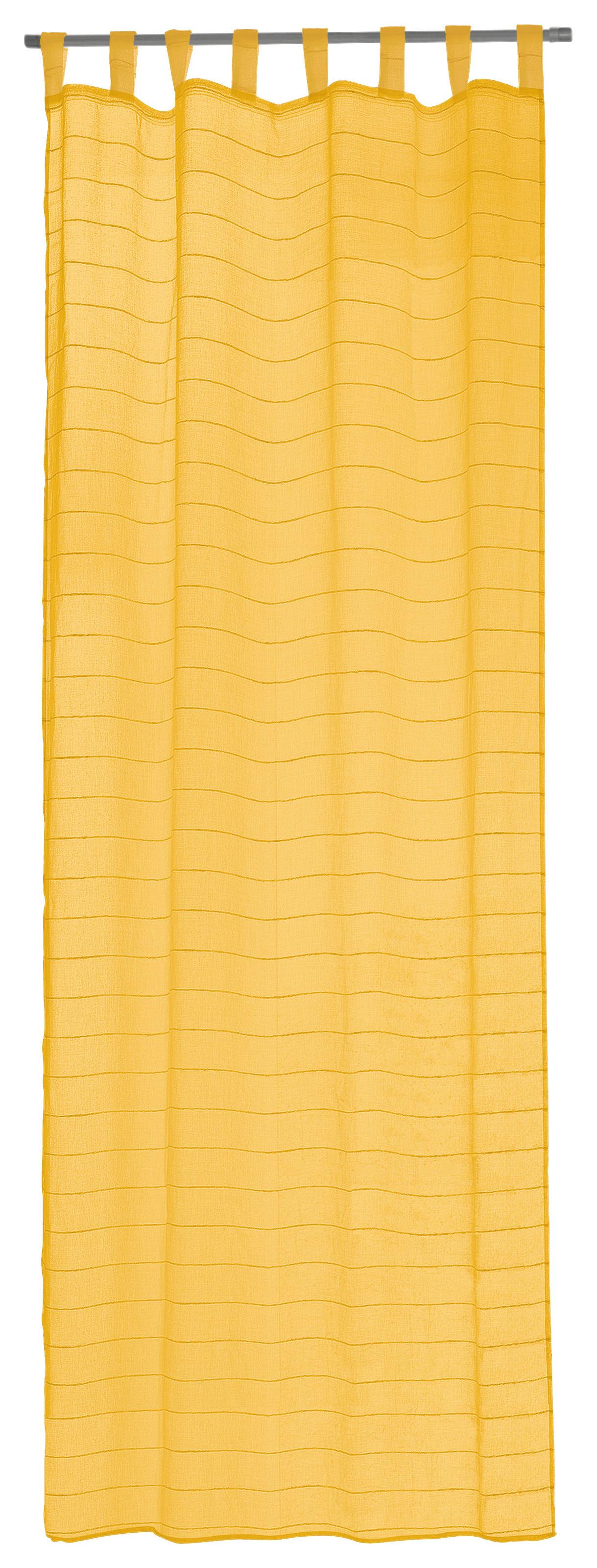 Kombinált Függöny Uta - Sárga, modern, Textil (140/255cm) - Luca Bessoni