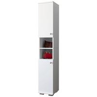 Schuhschrank Gados Weiß B: 30 cm - Anthrazit/Weiß, MODERN, Holzwerkstoff (30/178/33cm) - MID.YOU