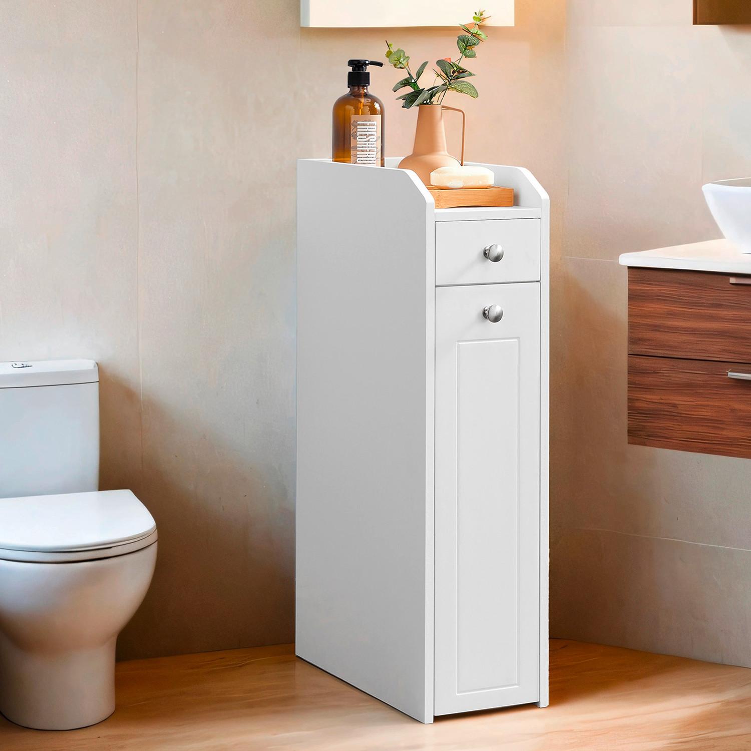 Midischrank Bathroom Cabinet - Weiß, MODERN, Holzwerkstoff (18/70/40cm) - MID.YOU