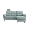 Ecksofa mit Stauraum Parole Blau Chenille - Chromfarben/Blau, MODERN, Textil (231/165cm) - Livetastic