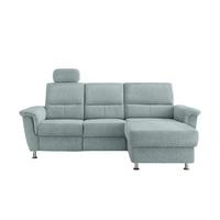 Ecksofa Mit Stauraum Parole Blau Chenille - Chromfarben/Blau, MODERN, Textil (231/165cm) - Livetastic