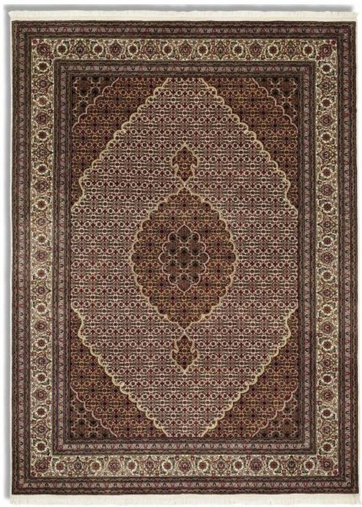 Orientalischer Webteppich Creme Cavari Mahi 90x60 cm - Creme, Basics, Textil (60/90cm) - Cazaris