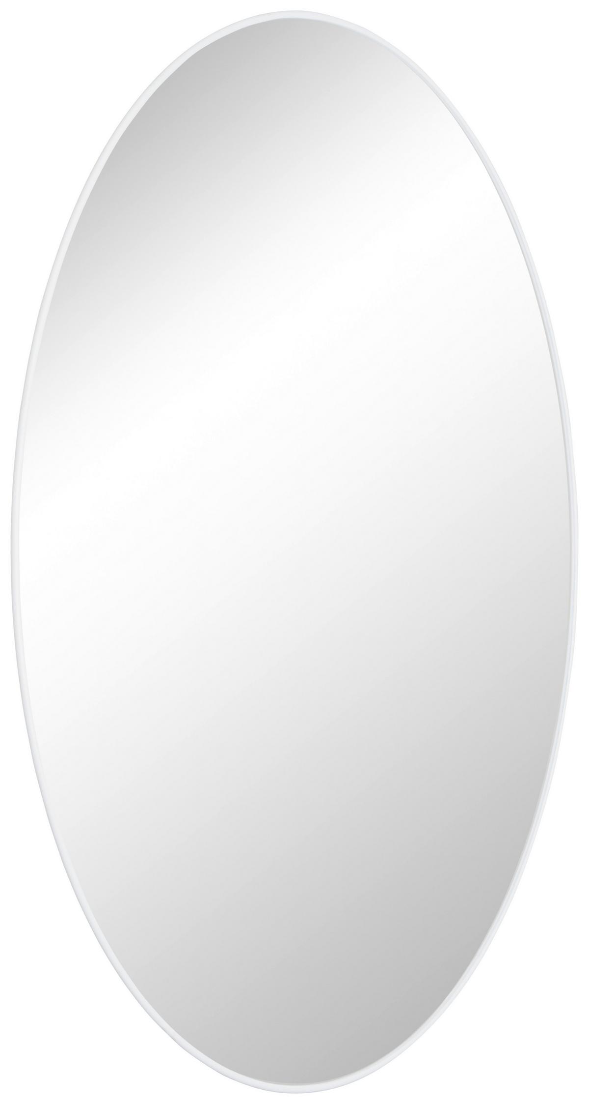 Spiegel Round IIi Weiß Ø 75 cm - Weiß, Trend, Glas (75/75/0,9cm)