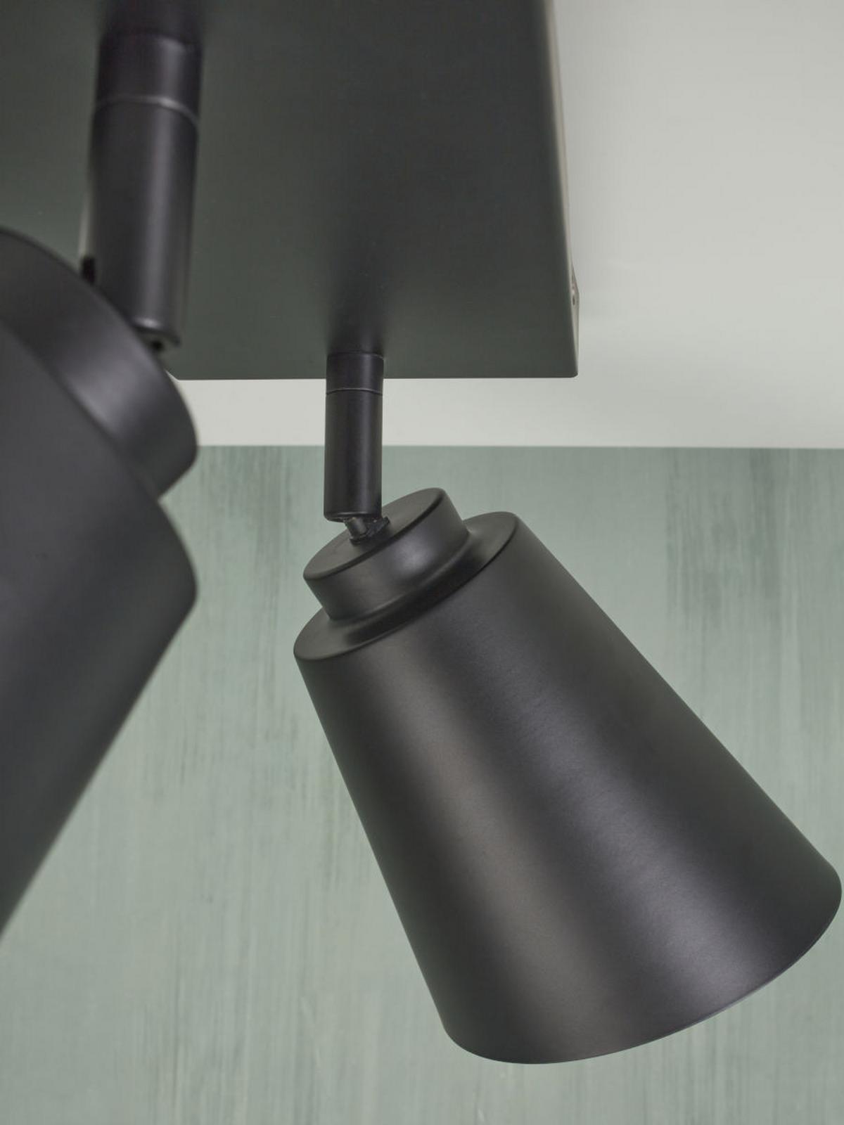 Deckenleuchte Bremen L: 22 cm 2-Flammig - Schwarz, Basics, Metall (22/12/24cm) - It's about Romi
