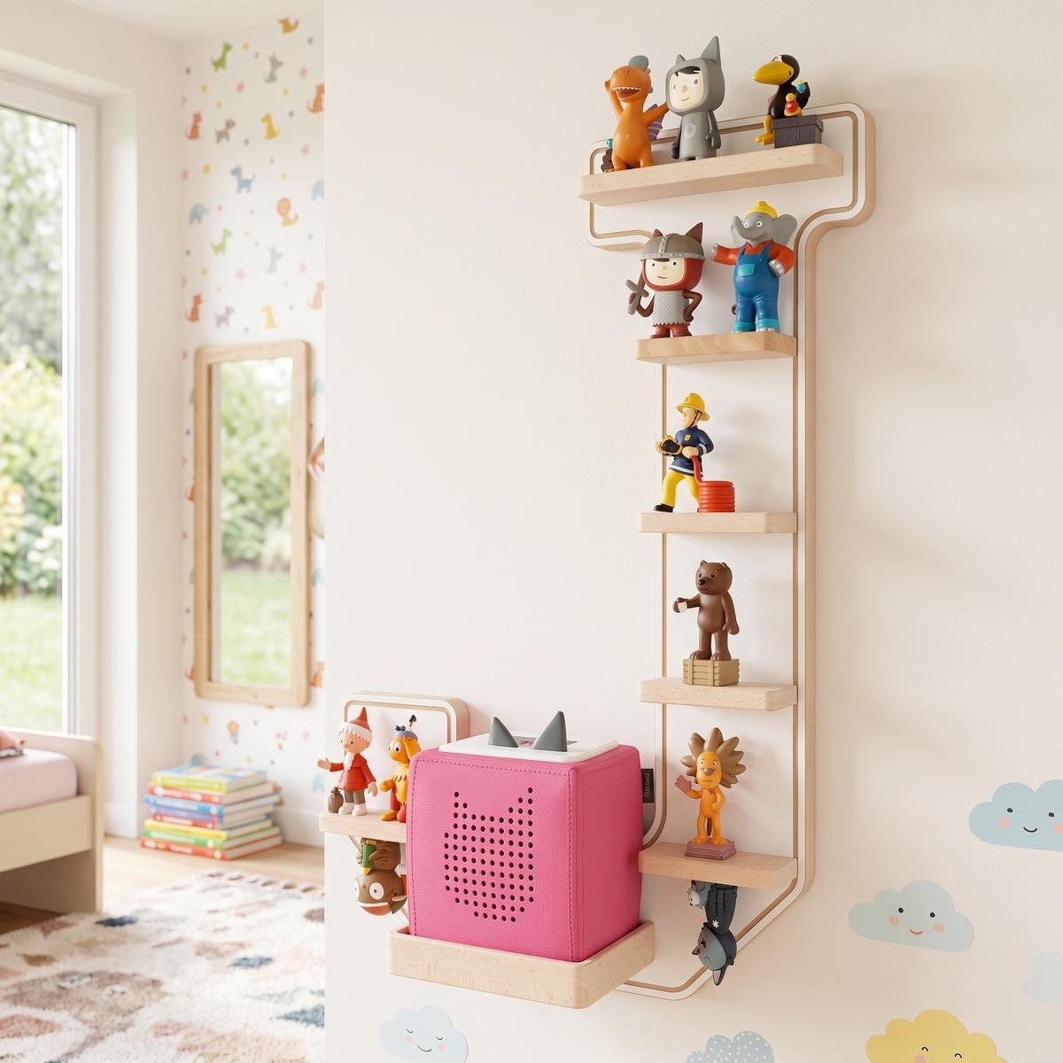 Kinderregal Boarti Weiß B: 37 cm - Weiß, MODERN, Holzwerkstoff (37/54/19cm) - Livetastic