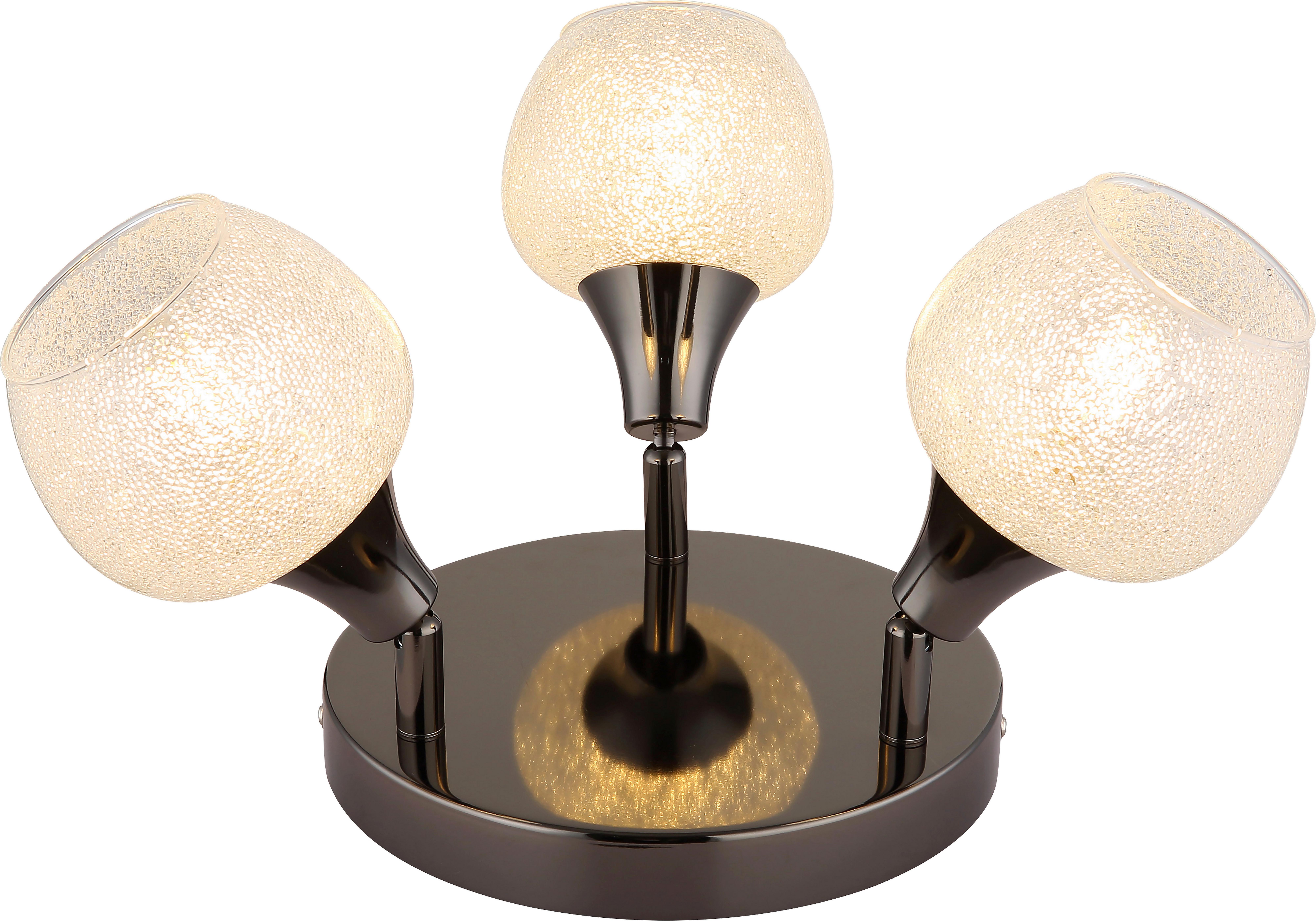 Spotlámpa Siyan - fekete, Modern, Üveg/fém (32/18,5cm) - James Wood