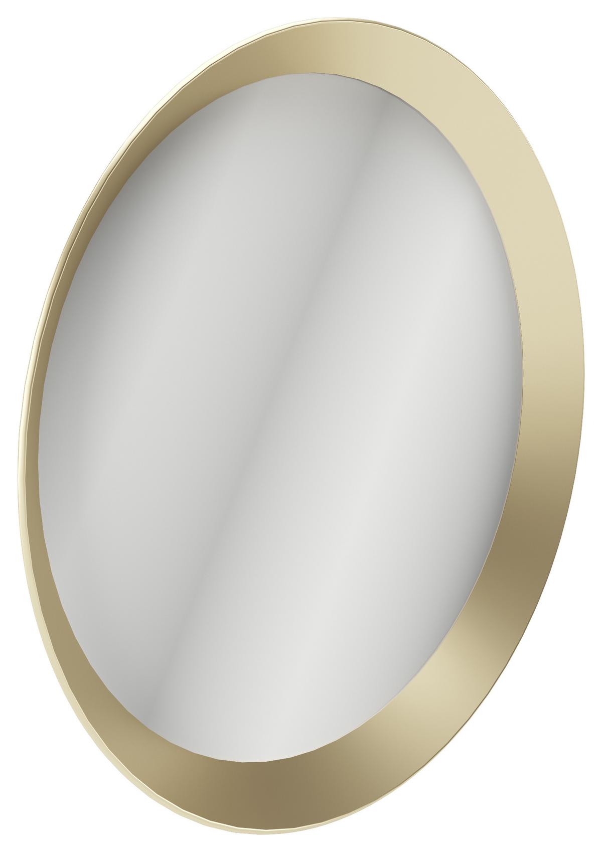 Wandspiegel Grace Rund Ø 80 Cm Metallrahmen Goldfarben - Goldfarben, Design, Glas/Metall (80/80/5cm) - Playboy