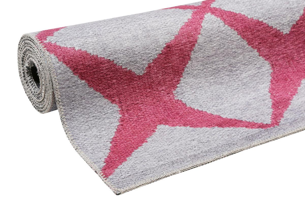 Webteppich Bordeaux/sandfarben Caledon 160x230 Cm - Sandfarben/Bordeaux, KONVENTIONELL, Textil (160/230cm) - Esprit