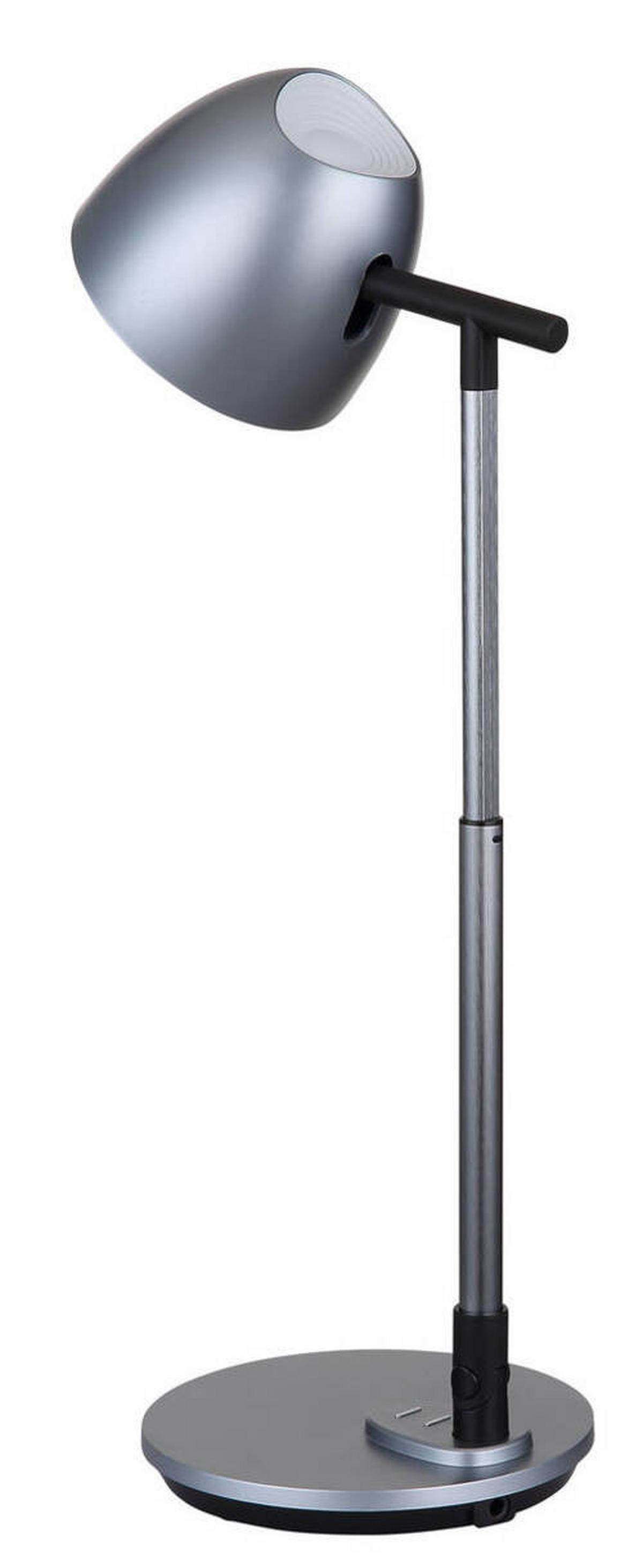 LED-Schreibtischleuchte 58444 - Dunkelgrau/Opal, Design, Kunststoff/Metall (35cm) - Globo