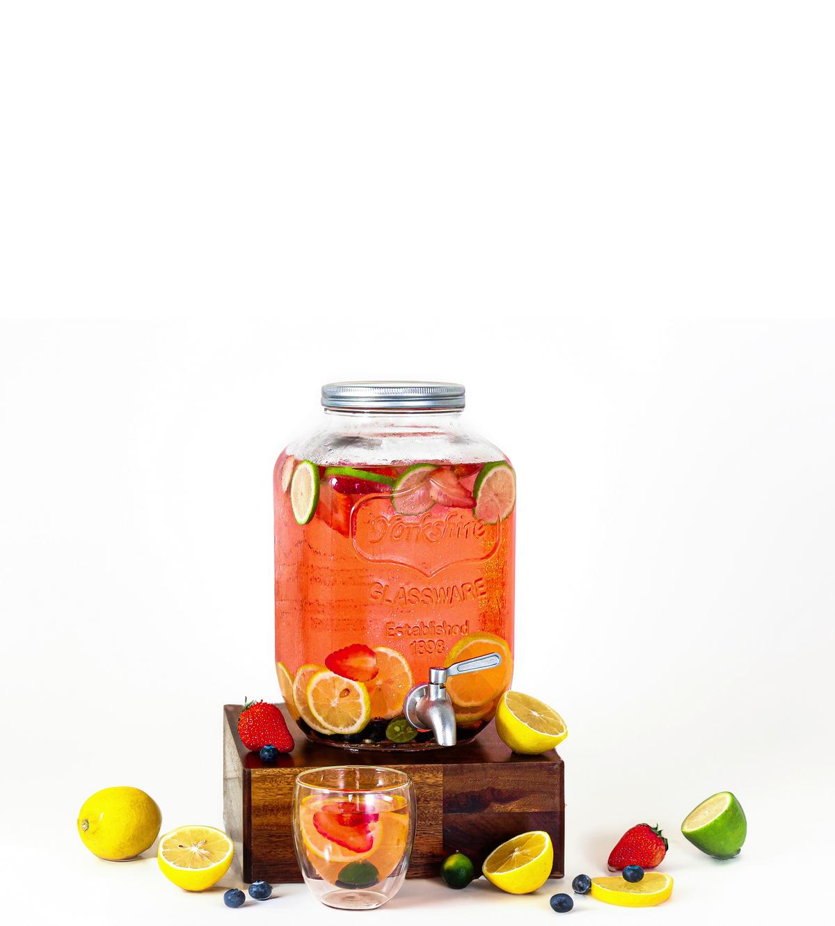 Getränkespender Transparent H: 27 Cm 5l - Transparent, Basics, Glas (27cm) - Echtwerk