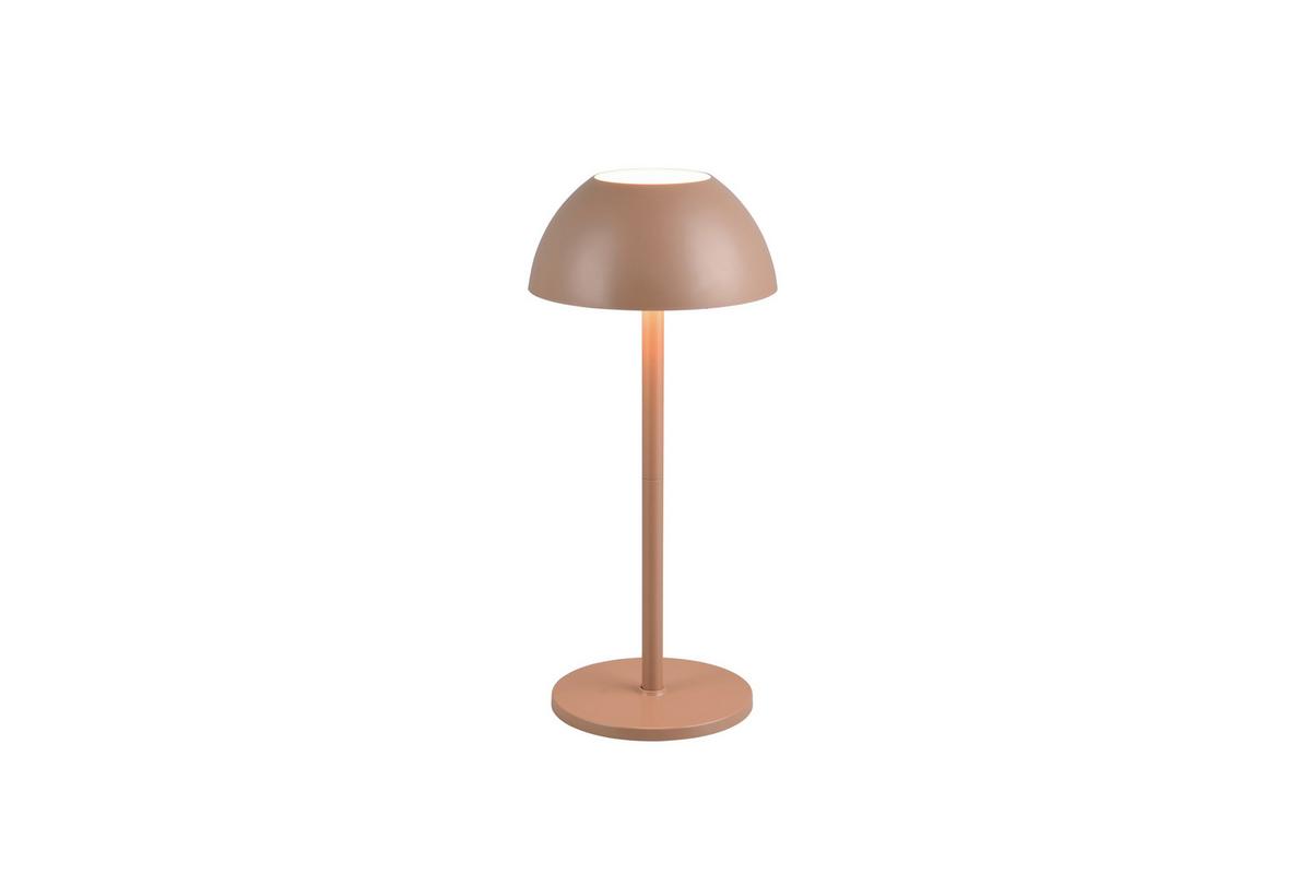 Akku-Tischleuchte Ricardo Braun D: 30 cm - Braun, Basics, Kunststoff (30,0/13,5cm)