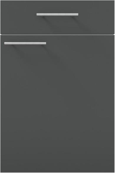 Küchenzeile Pn 80 Mit Geräten 270 cm Graphit/Weiß - Graphitfarben/Weiß, MODERN, Holzwerkstoff/Kunststoff (270cm) - Pino