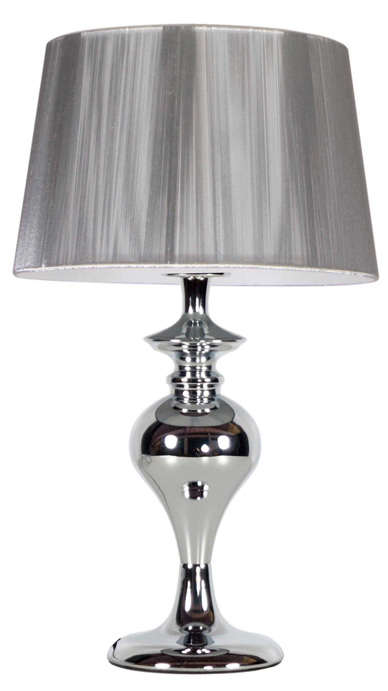 TISCHLEUCHTE 41-11954 - Silberfarben, Design, Metall (24/24/40cm)