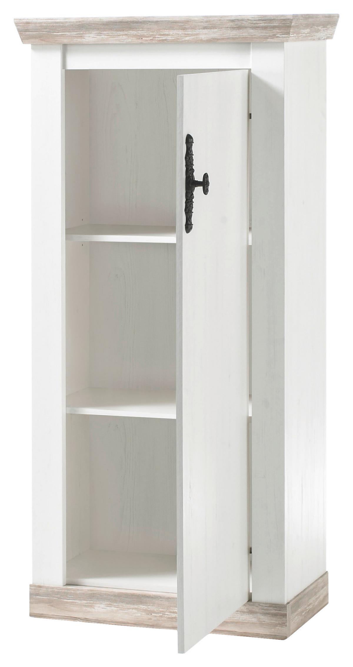 Highboard Florenz Hellbraun/Pinienfarben B: 70cm - Hellbraun/Pinienfarben, Design, Holzwerkstoff (70/146/37cm) - MID.YOU