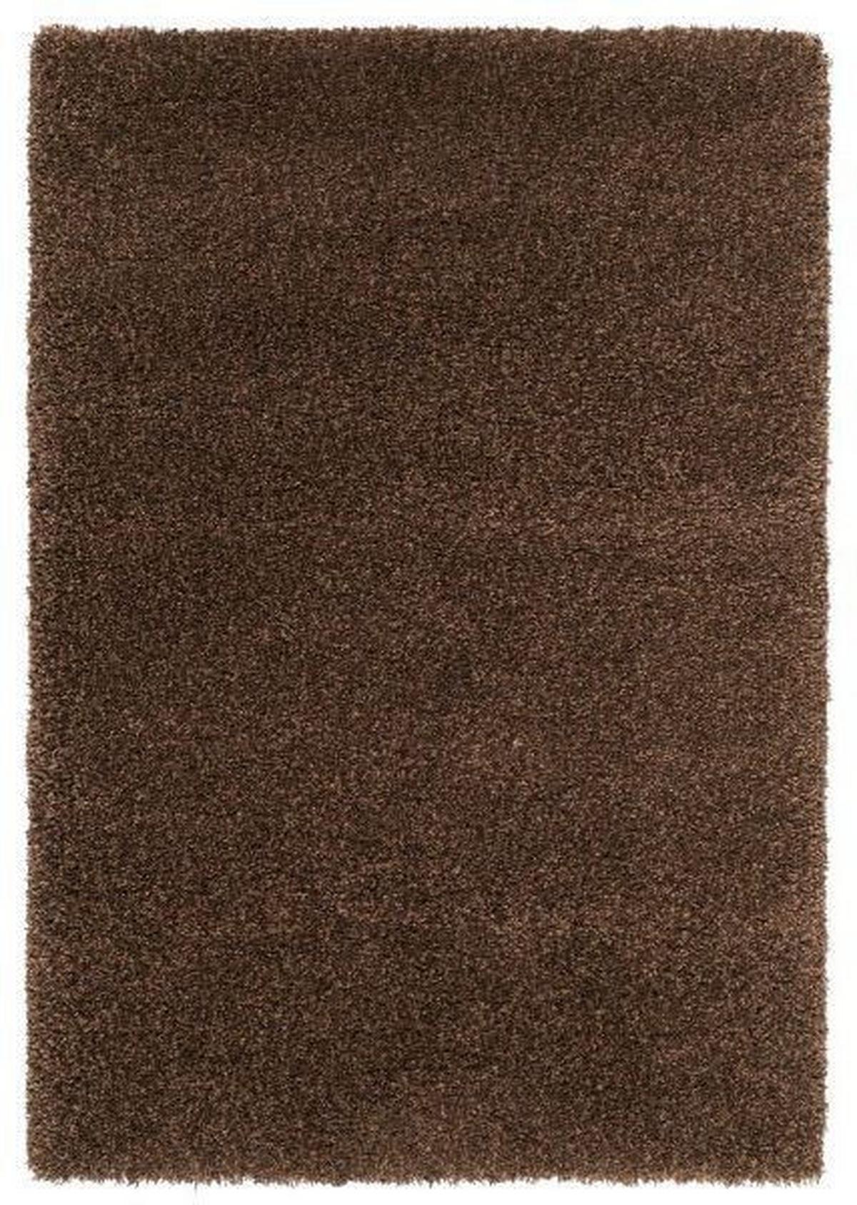 Hochflorteppich Fashion Shaggy Braun 80x200 Cm - Braun, Basics, Textil (80/200cm) - Novel