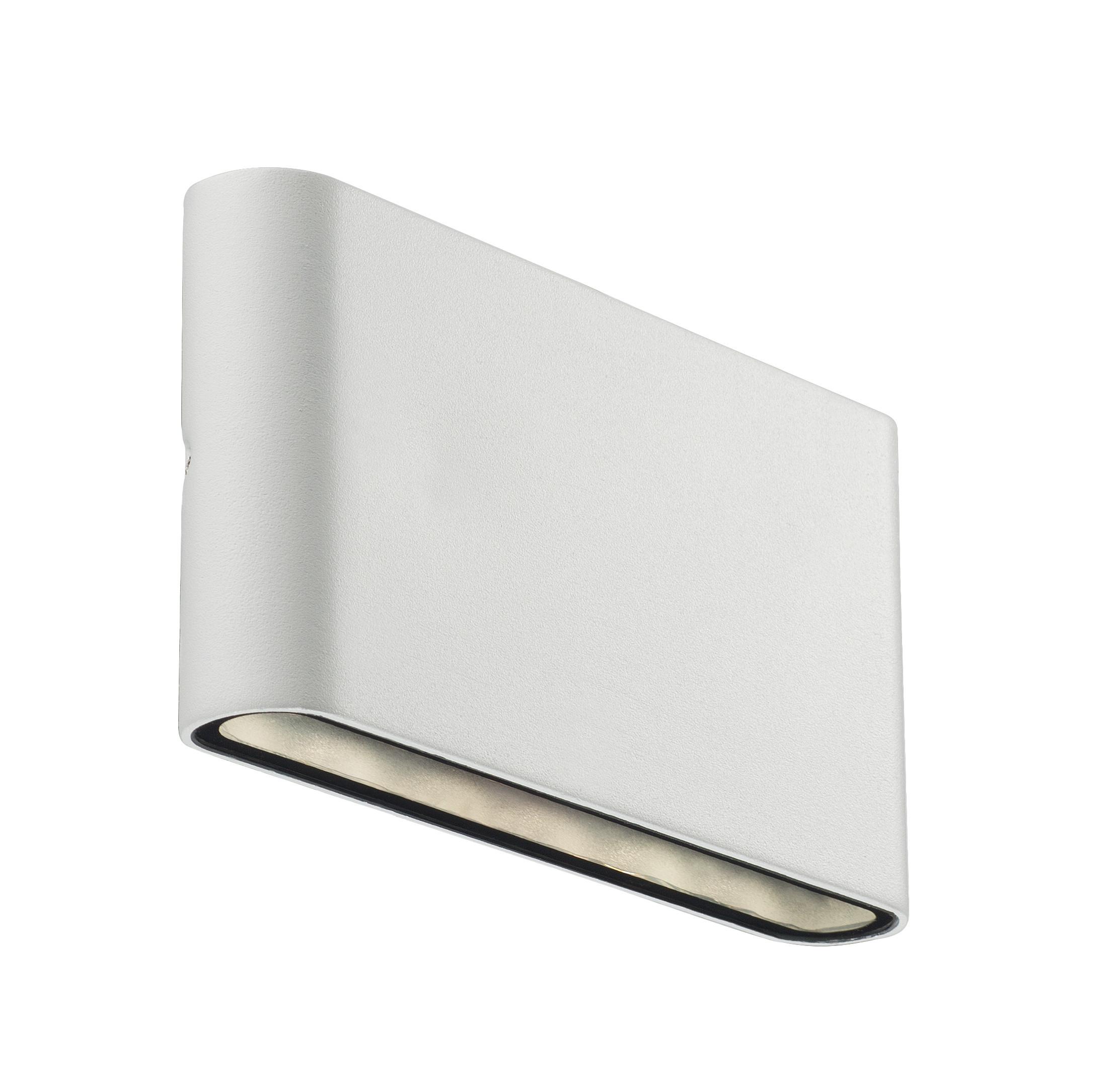 Außenwandleuchte Weiß L: 17,5 Cm - Weiß, Design, Metall (17,5/3/9cm) - Nordlux