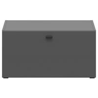 Kommode 1 Klappe, B: 64 cm Sixty-Four ,graphitfarben - Schwarz/Graphitfarben, Trend, Holzwerkstoff (64/32/35cm)