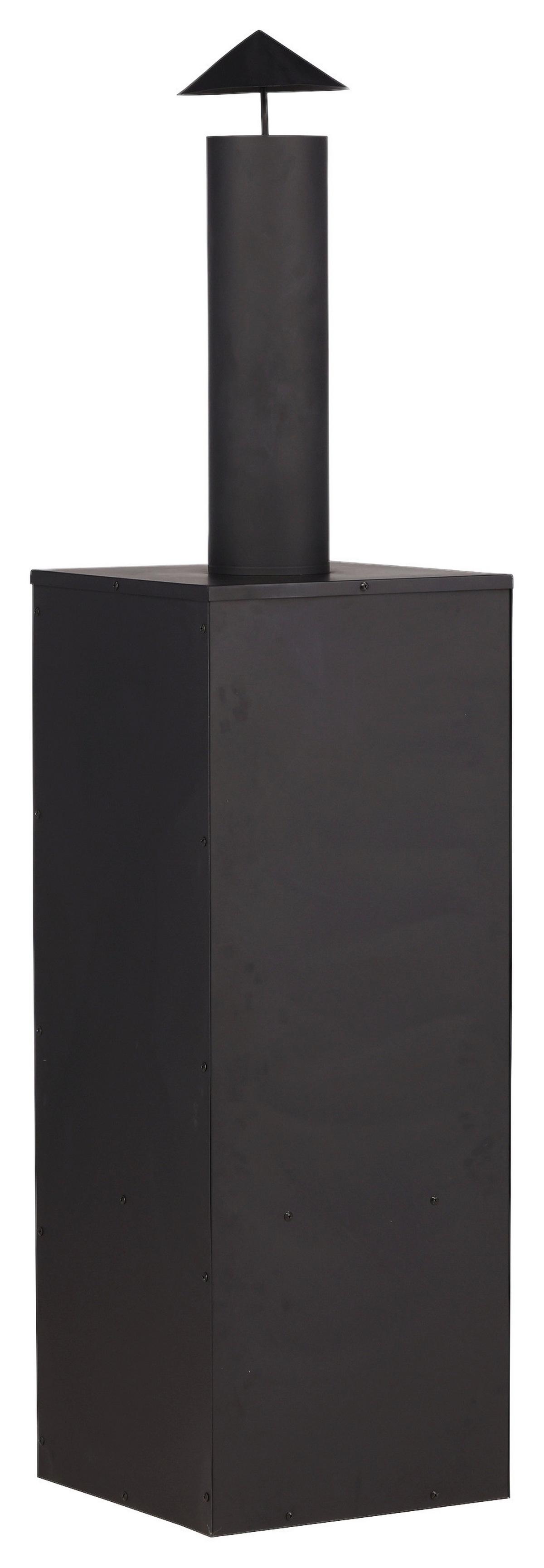 Feuerstelle Makarima - Schwarz, KONVENTIONELL, Metall (45/199/45cm) - Gardenson