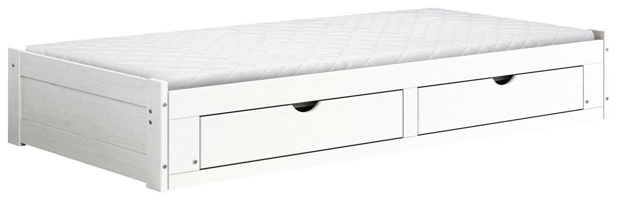 Ausziehbett Livio Ii - Weiß, MODERN, Holz/Holzwerkstoff (90/200cm) - MID.YOU