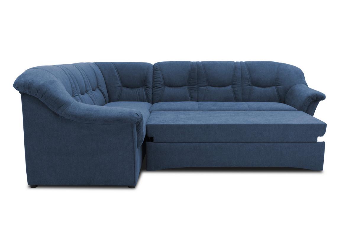Ecksofa Sarafina Dunkelblau S: 190x240 Cm - Schwarz/Dunkelblau, KONVENTIONELL, Textil (190/240cm) - MID.YOU