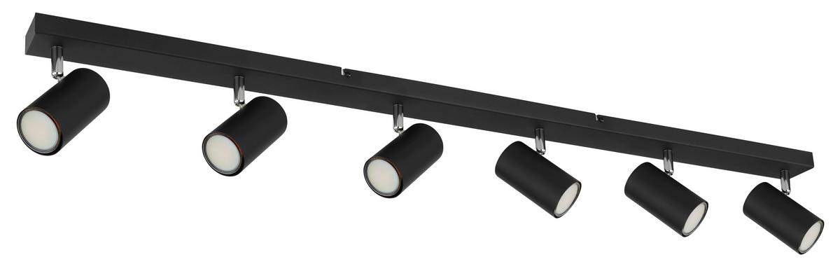Strahler 57911-6db - Schwarz, Design, Metall (115/6/12cm) - Globo