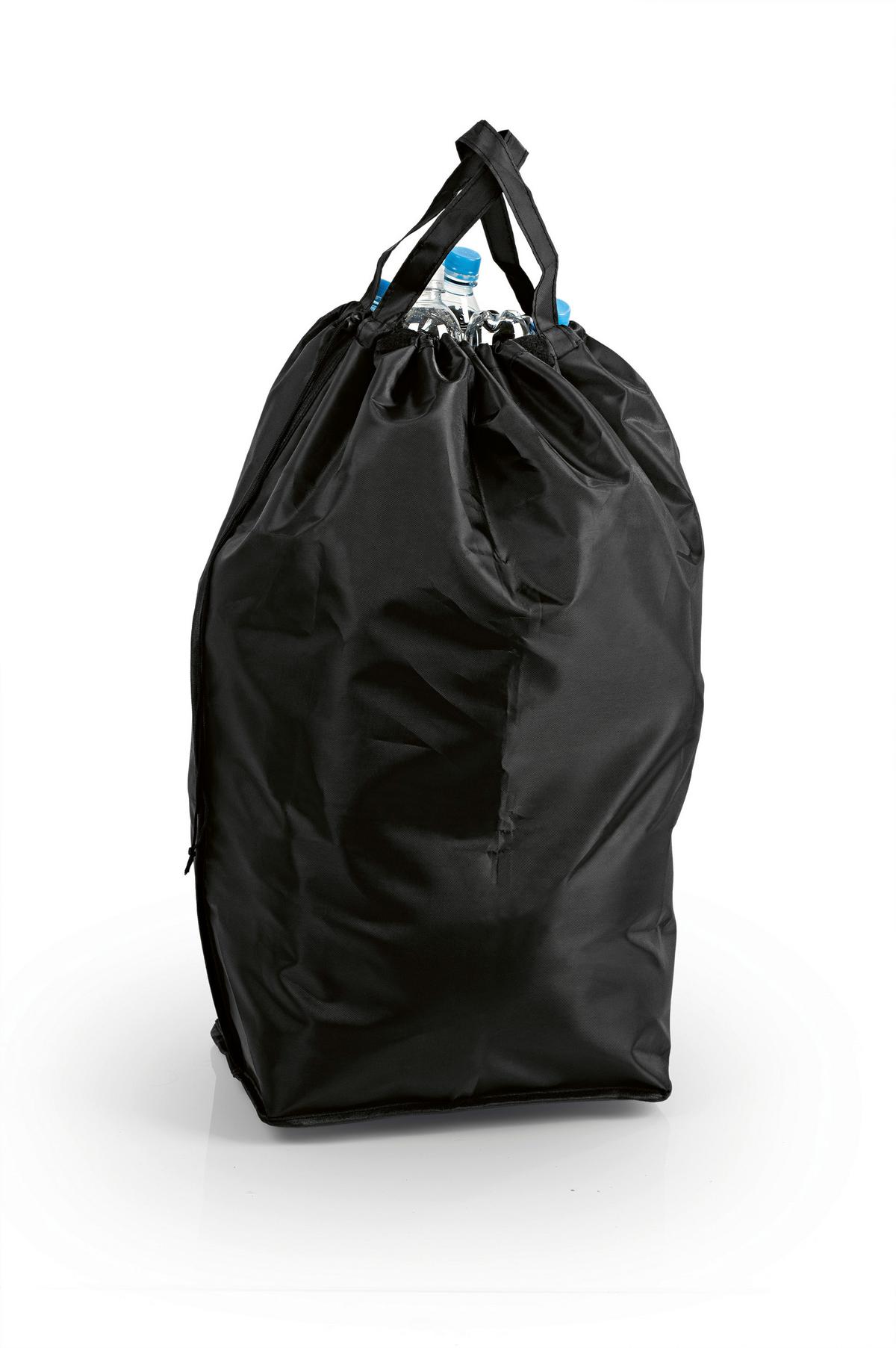 Flaschensammler Easymaxx Schwarz, LxBxH: 40x32,5x74 cm - Schwarz, Basics, Naturmaterialien/Kunststoff (40/32,5/74cm)