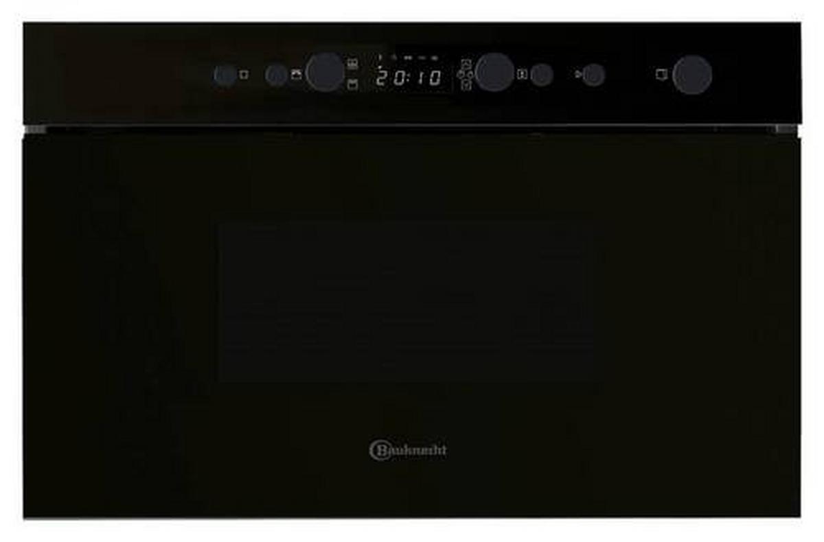 Einbau-Mikrowelle Emnk5 700 W, B: 59,5 cm 4 Stufen - Schwarz, Basics, Glas/Metall (59,5/38,2/29,9cm) - Bauknecht