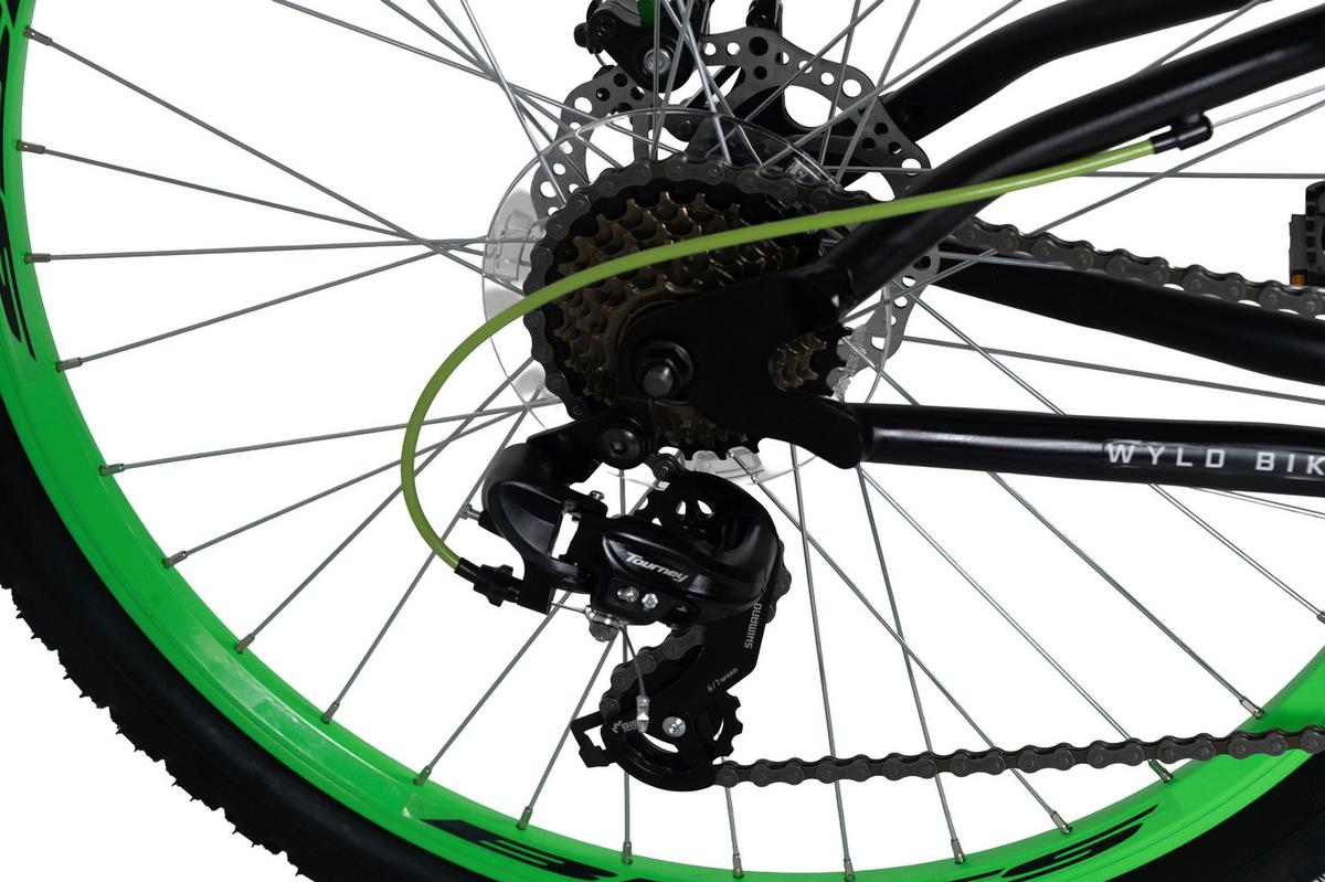 WYLD Mountainbike Fully Bliss schwarz/Grün 26'' - Schwarz, LIFESTYLE, Metall (25/140/60cm)