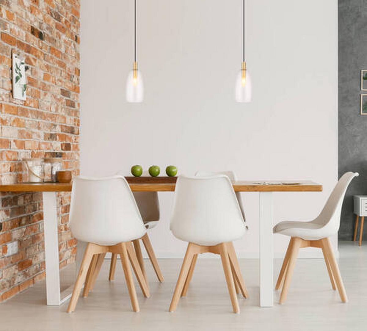 Hängeleuchte 15789h2m Höhenverstellbar - Messingfarben, KONVENTIONELL, Glas/Metall (14/120cm) - Globo