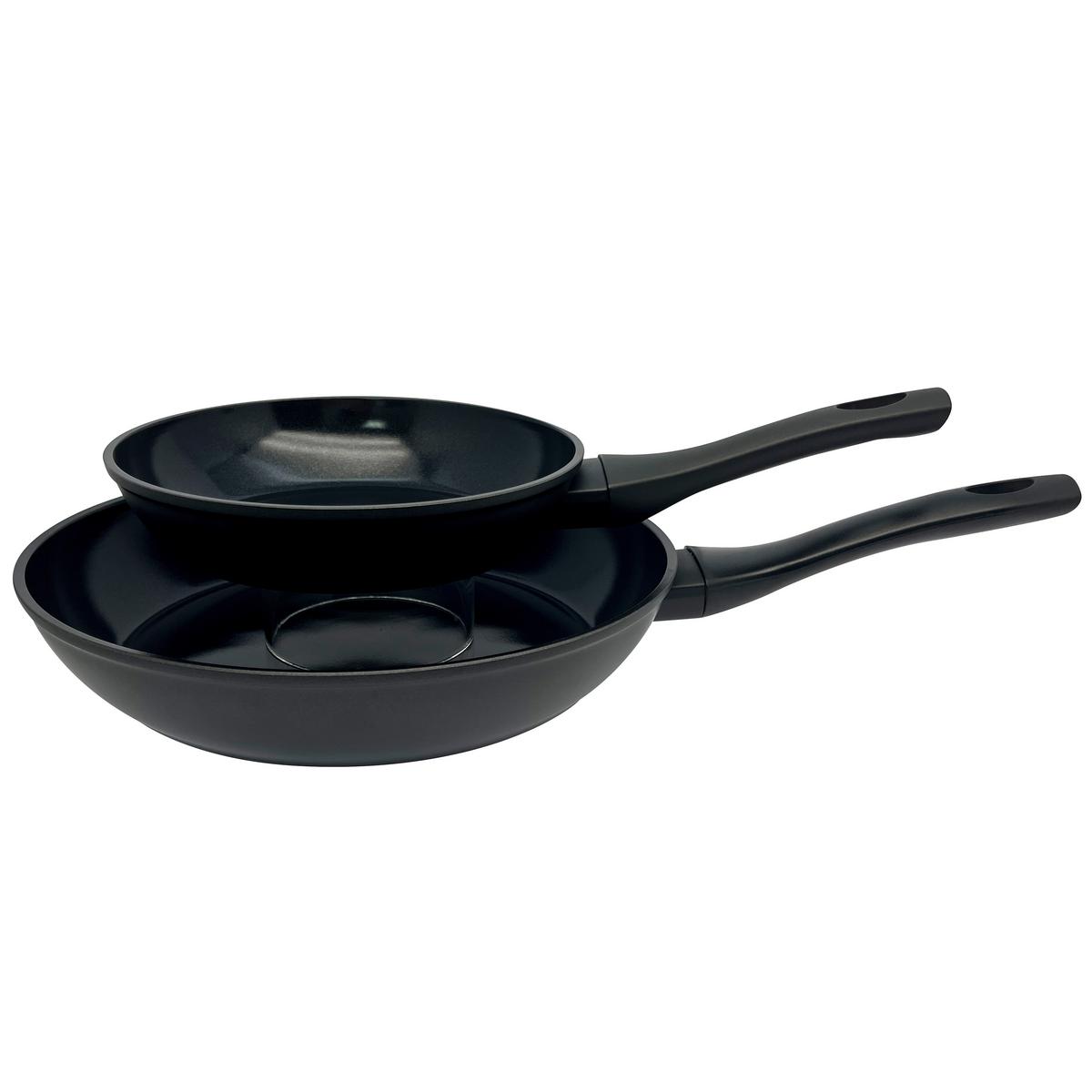 Pfannenset Paloma - Schwarz, KONVENTIONELL, Kunststoff/Metall - James Wood