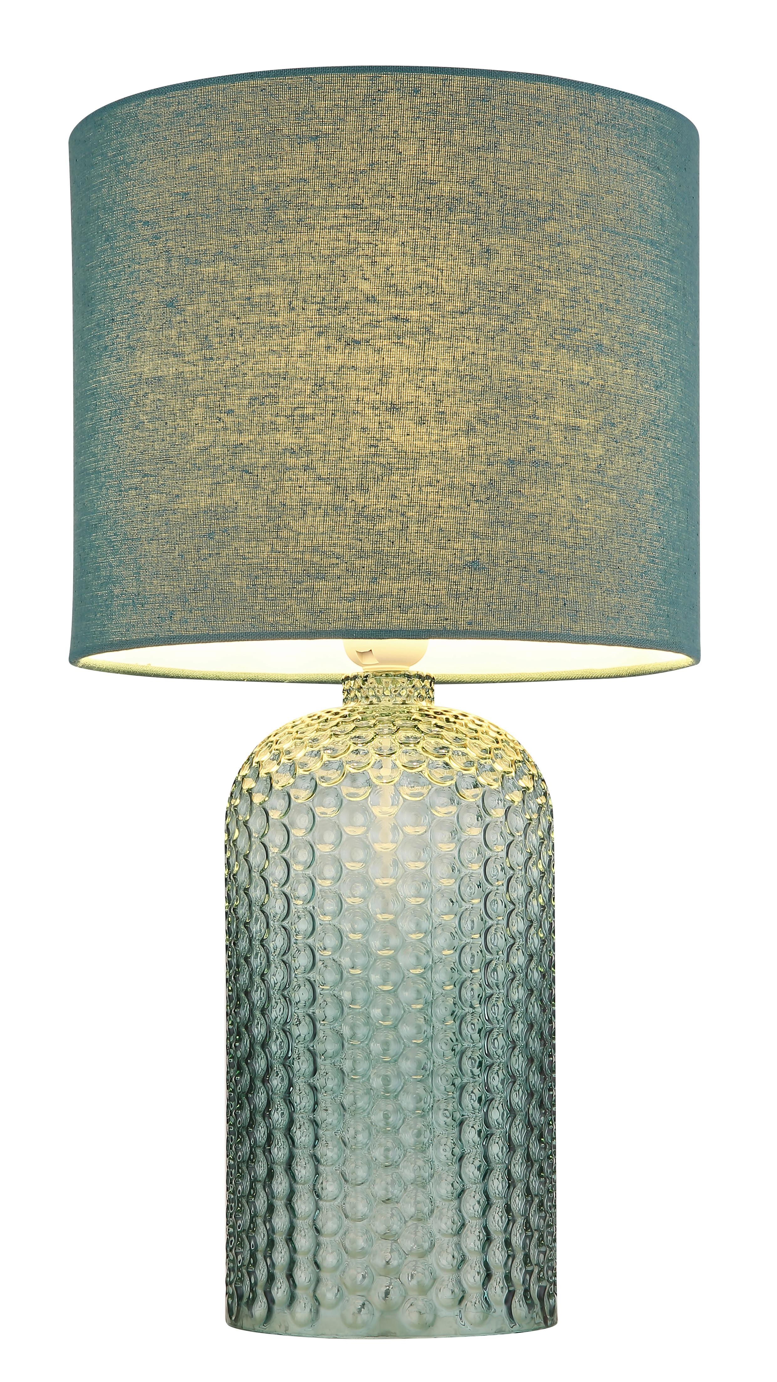 Tischleuchte 21735bg - Hellgrün, LIFESTYLE, Glas/Textil (26,5/50cm)