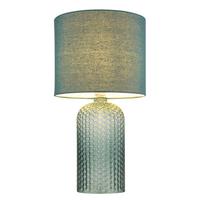 Tischleuchte 21735bg - Hellgrün, LIFESTYLE, Glas/Textil (26,5/50cm)
