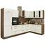 Eckküche Ip3050 - Eichefarben/Hellgrau, Basics, Holzwerkstoff (320/185cm) - Impuls Eckküche Ip3050 - Eichefarben/Hellgrau, Basics, Holzwerkstoff (320/185cm) - Impuls