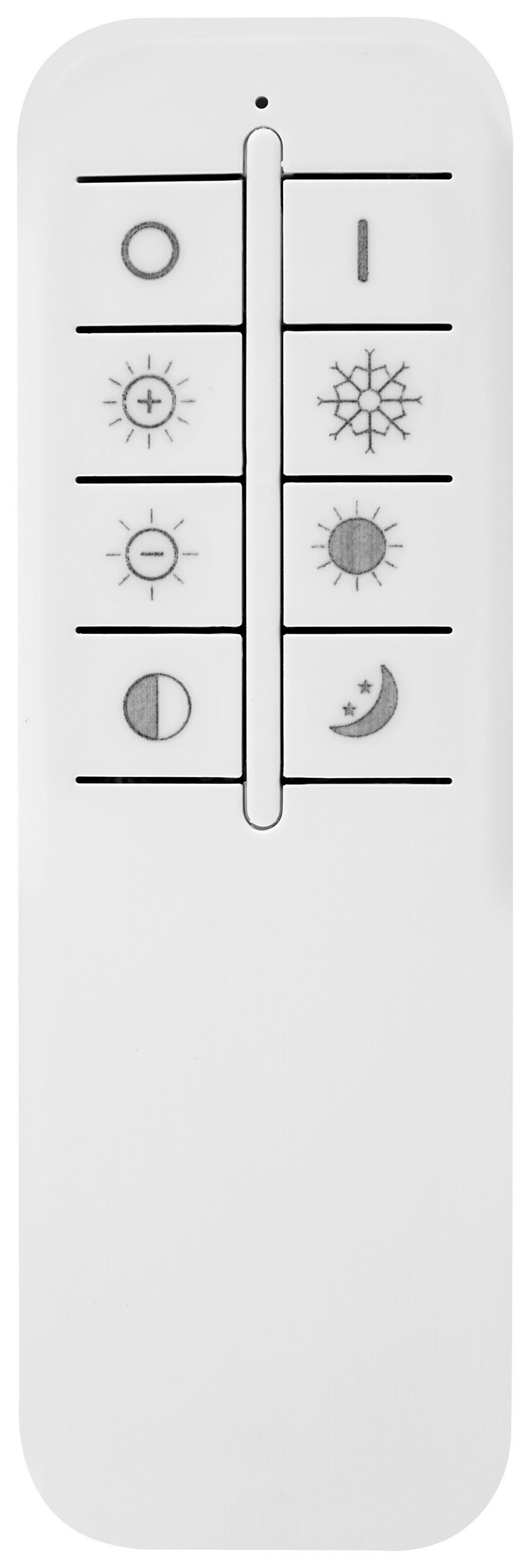 LED-Deckenleuchte 48005fsh-30 Ø 50 cm mit Fernbedienung - Weiß, LIFESTYLE, Kunststoff/Metall (49,5/12,7cm)