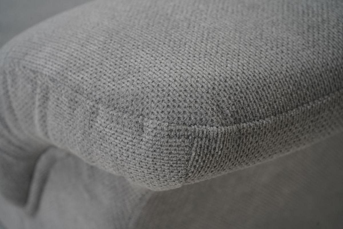 Rohová sedačka PORTLAND, levá, stříbrná - barvy stříbra/světle šedá, Konvenční, dřevo/textil (196/245cm)