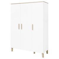 Babykleiderschrank 135x189x56 Cm - Eichefarben/Weiß, Design, Holz/Holzwerkstoff (135/189/56cm) - Pinolino