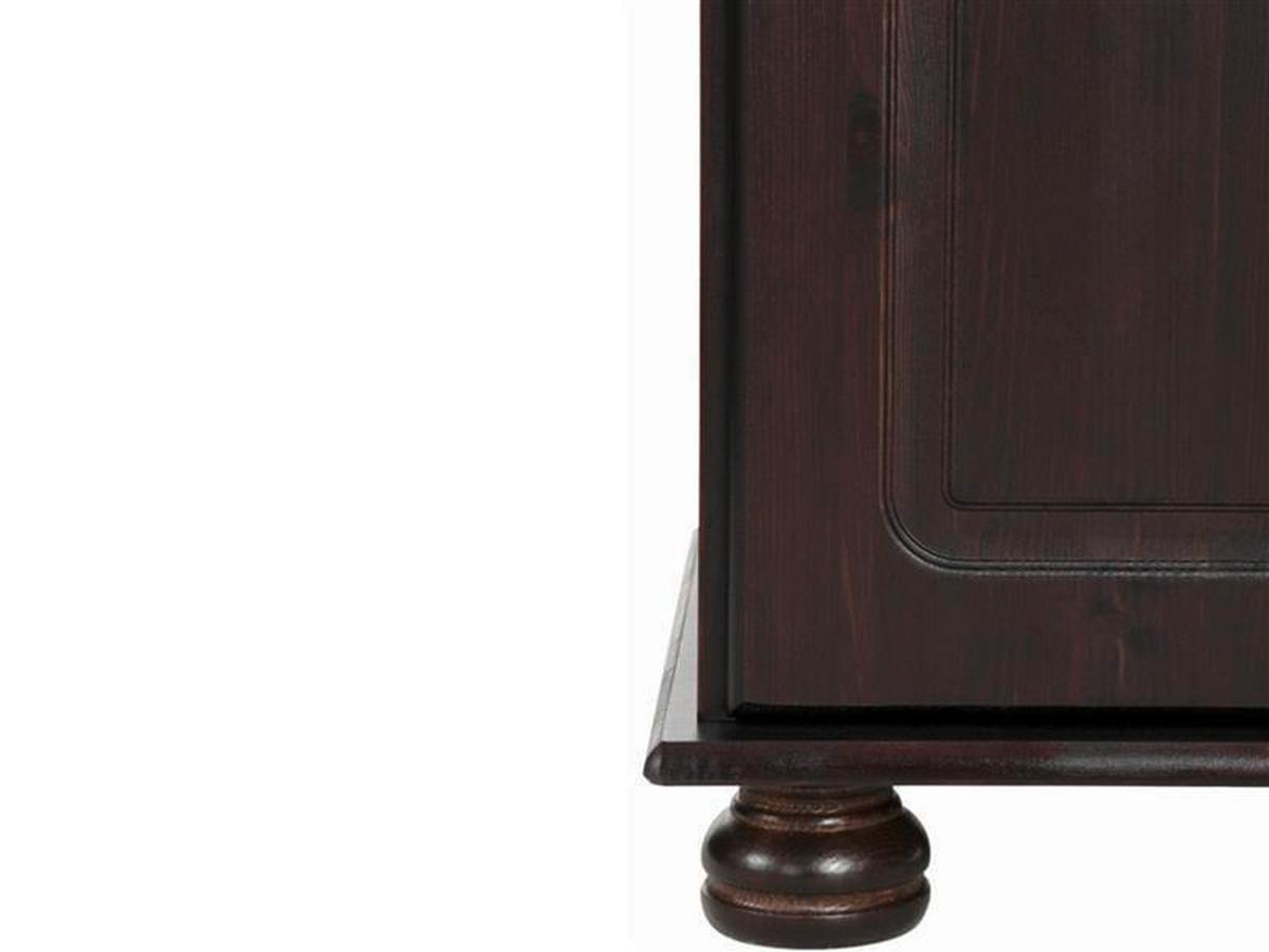 Sideboard Mette Dunkelbraun B: 118 cm - Dunkelbraun, Design, Holz/Metall (118/76/35cm) - MID.YOU