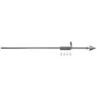 Rundstangengarnitur 1-lfg Tina Silberfarben L: 130-240 Cm - Silberfarben, KONVENTIONELL, Metall (130-240cm) - Ondega