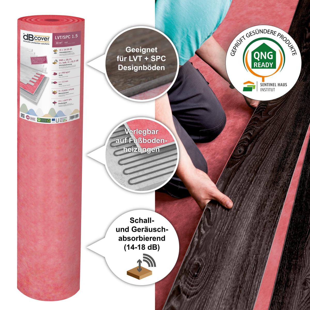 Unterlagsmatte Dbcover Tritschall U-Matte - Basics, Kunststoff (1000/100/0,15cm)
