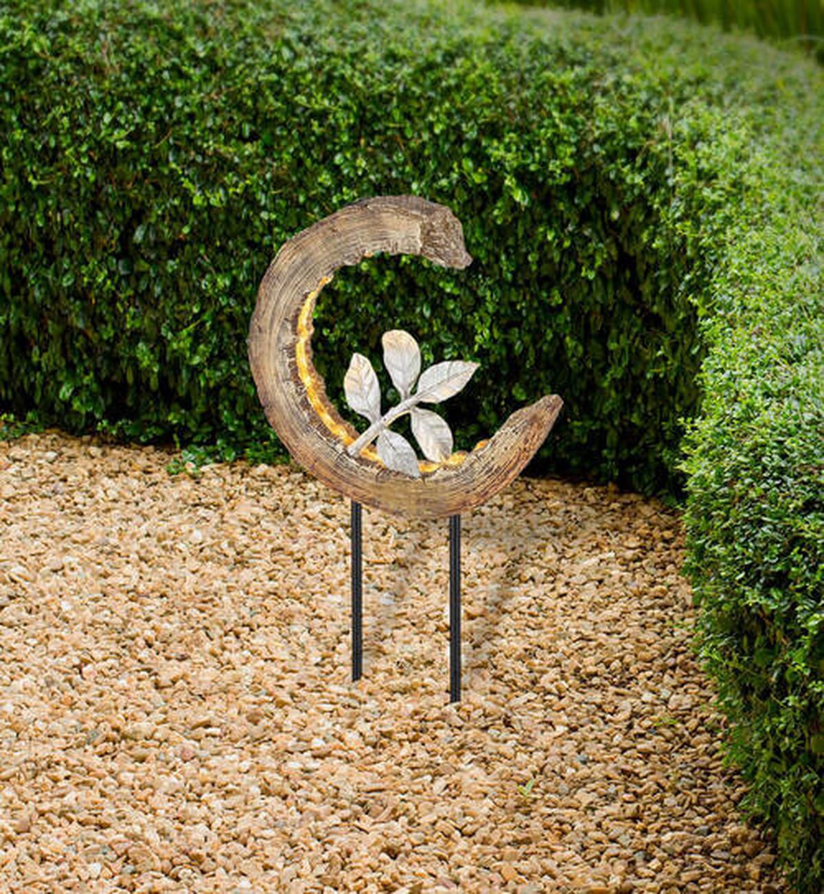 Solarleuchte 36514 - Silberfarben/Schwarz, Design, Kunststoff/Metall (24/10/52cm) - Globo