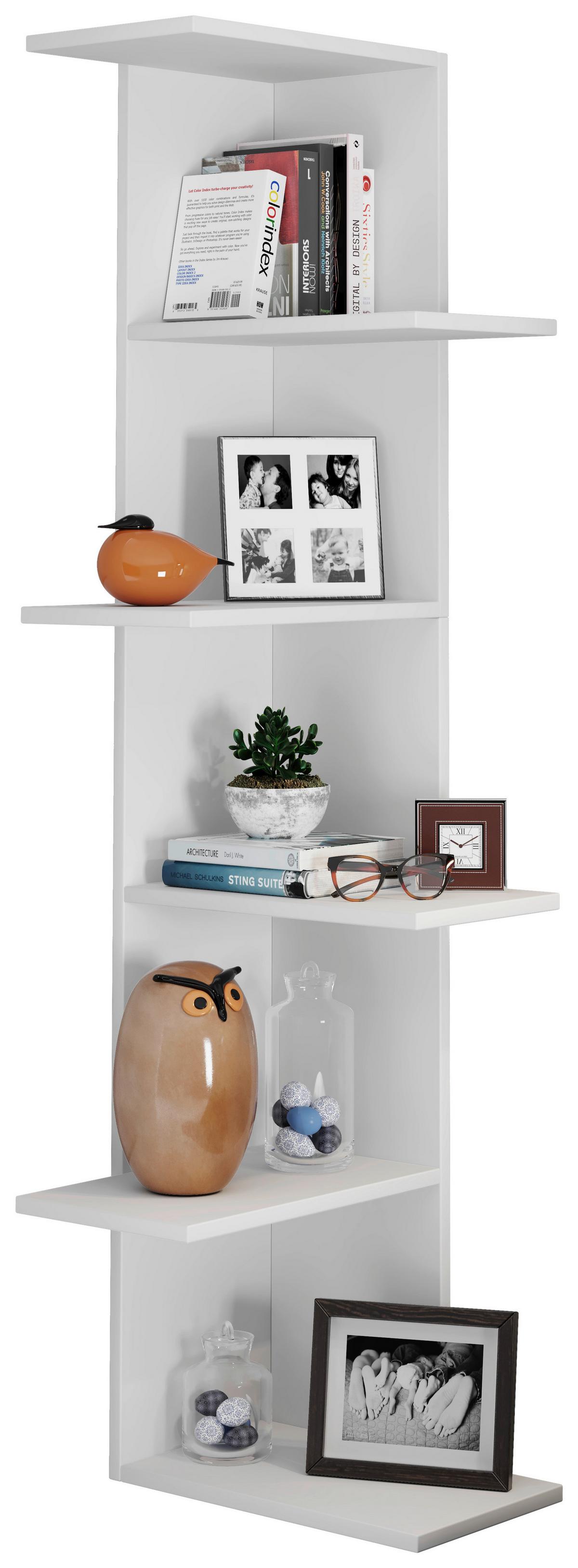 Eckreal Balos Weiß B: 37 cm - Weiß, LIFESTYLE, Holzwerkstoff (37/140/37cm) - MID.YOU