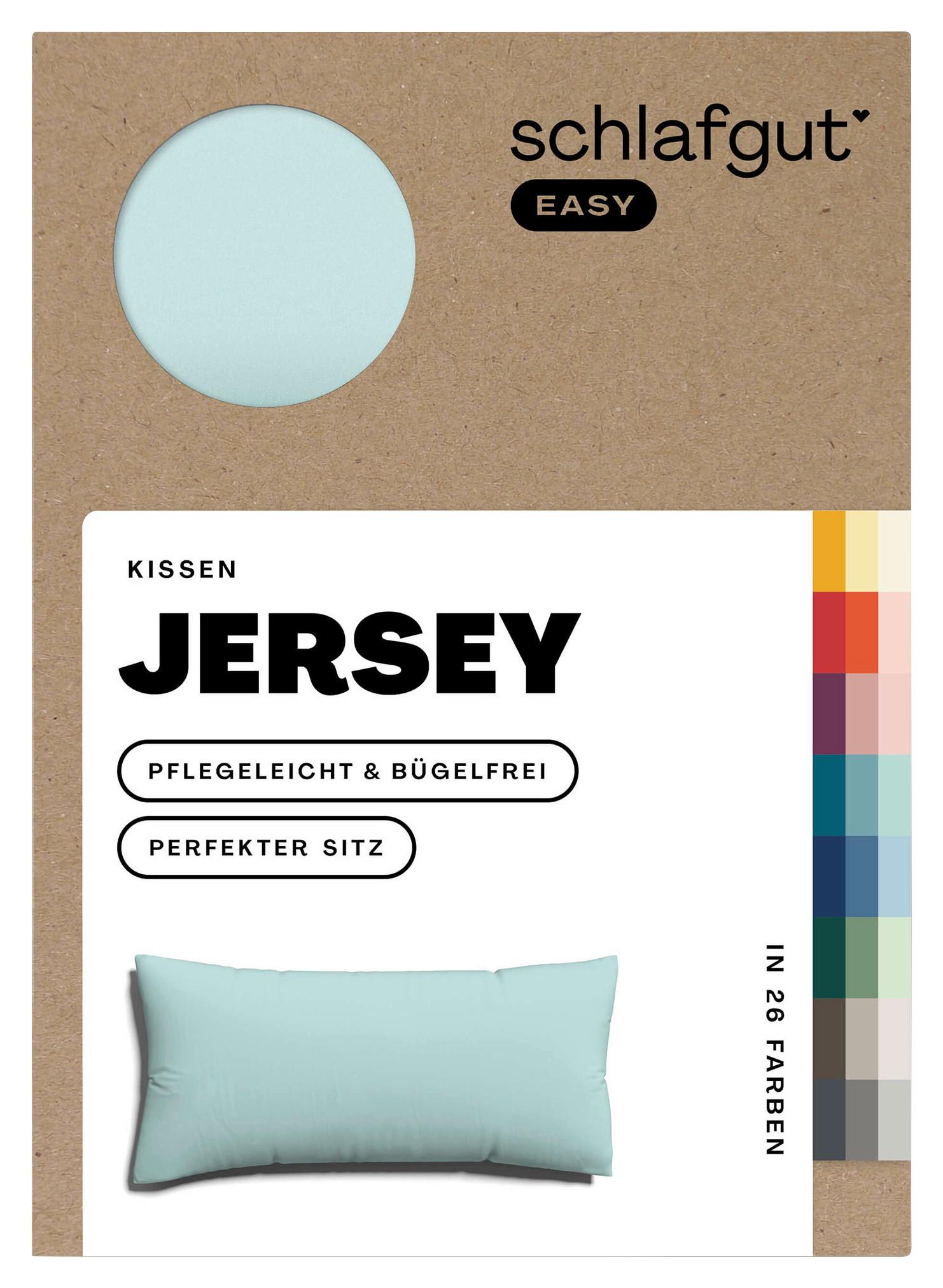 Kopfpolsterbezug Easy Jersey - Petrol, Basics, Textil (40/80cm) - Schlafgut