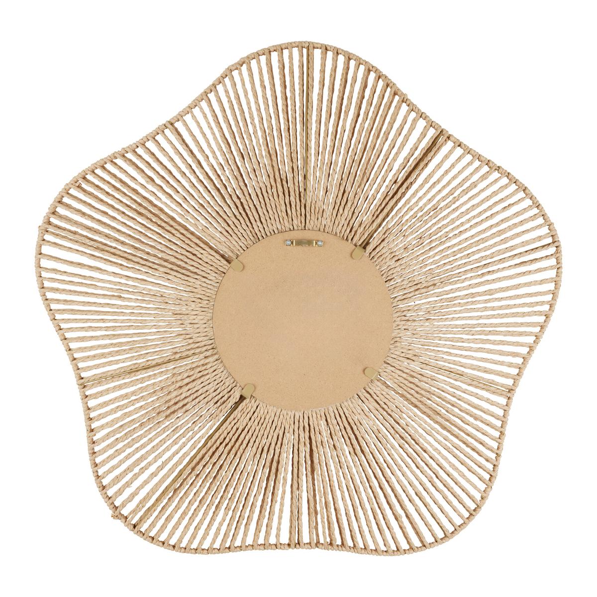 Nástenné zrkadlo P: 66cm - hnedá, Romantik / Landhaus, kov/kompozitné drevo (66/66/12cm) - Premium Living