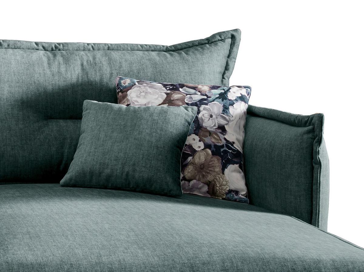 Ecksofa Lava Hellblau S: 255/180 cm - Türkis/Schwarz, MODERN, Textil (255/180cm) - Livetastic