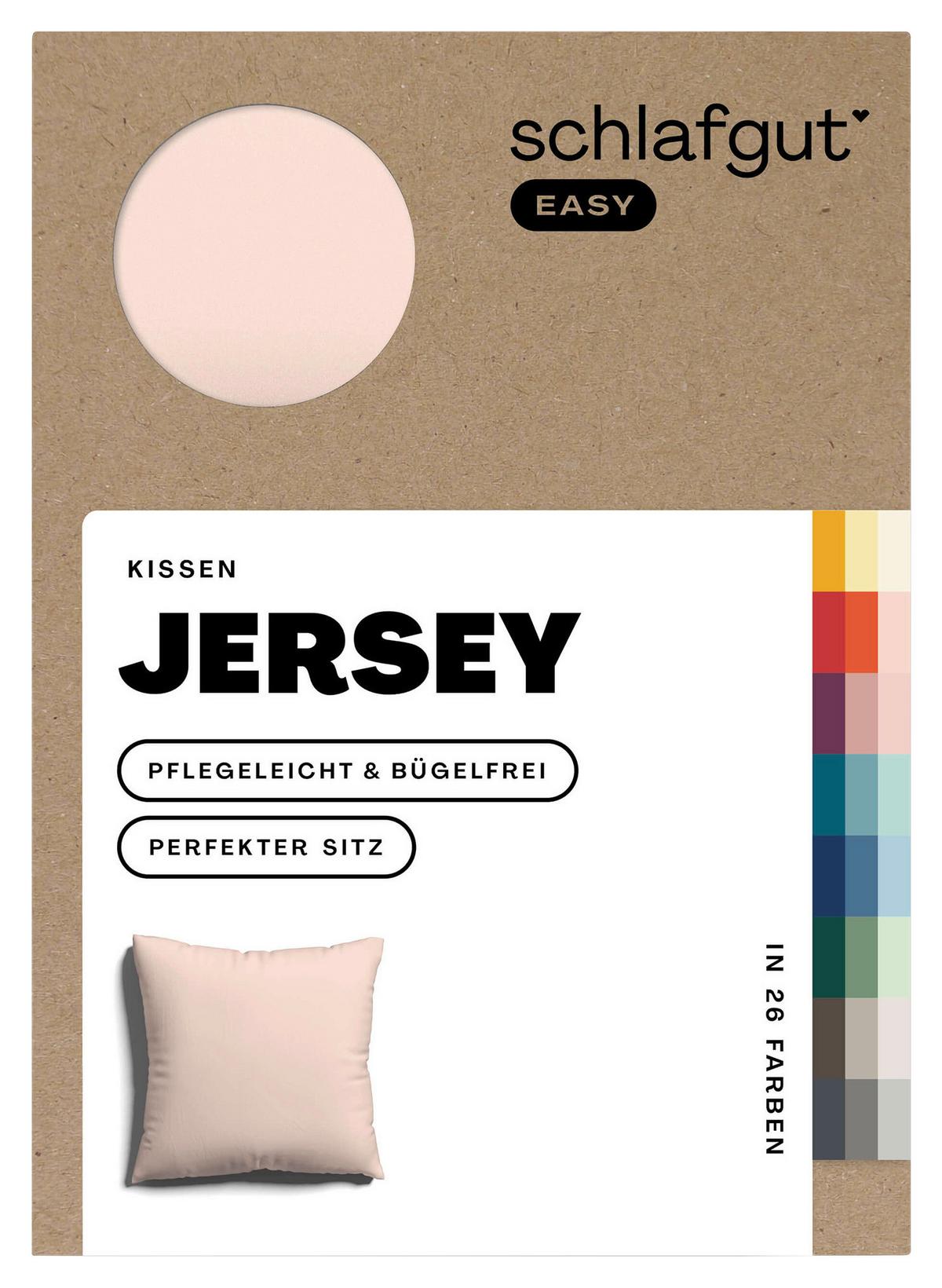 Kissenhülle Easy Jersey - Hellrot, Basics, Textil (40/40cm) - Schlafgut