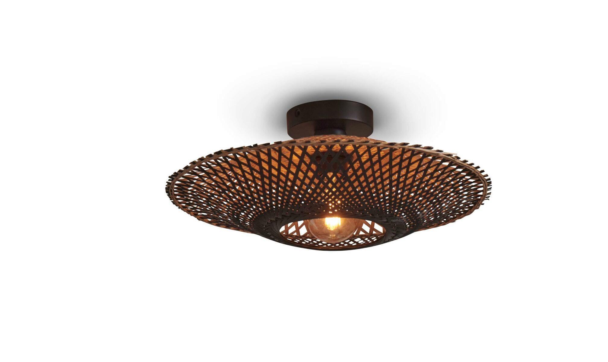Hängeleuchte Kalimantan Naturfarben/Schwarz D: 44 cm - Schwarz/Naturfarben, Trend (44/12cm) - Good & Mojo