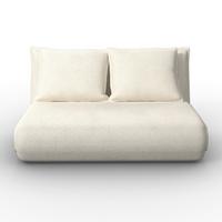 Rozkladacia pohovka MACY, biela, max. 240 kg - biela, Modern, kov/textil (141/68/87cm) - Bessagi Home