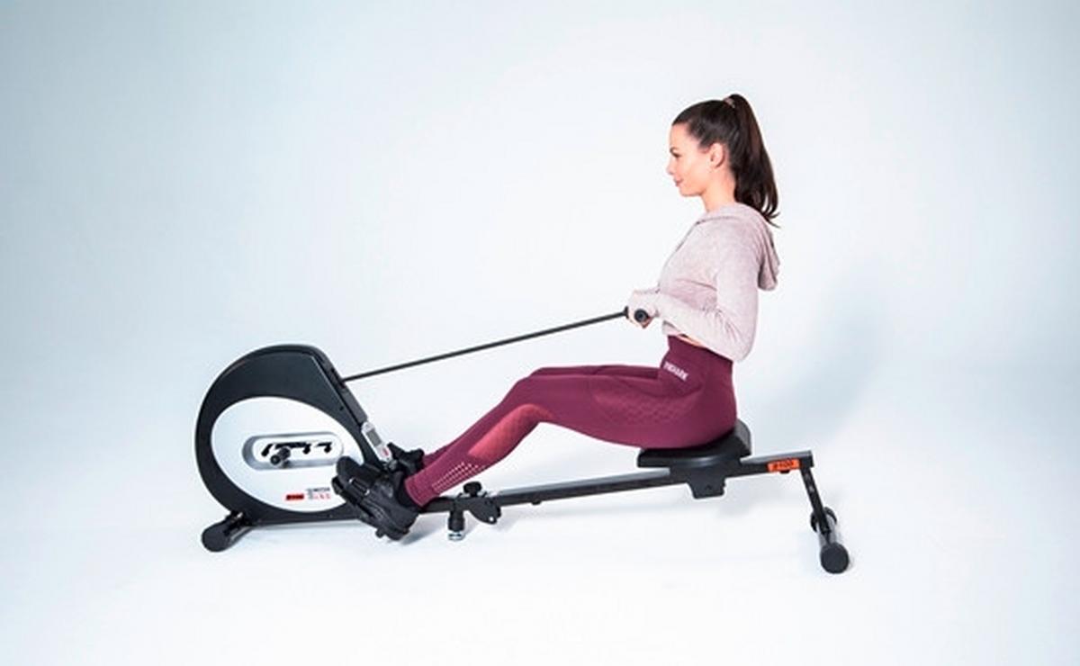 Rudergerät Motive Fitness Mit Lcd-Anzeige - Schwarz, Basics, Metall (173/36/53cm)