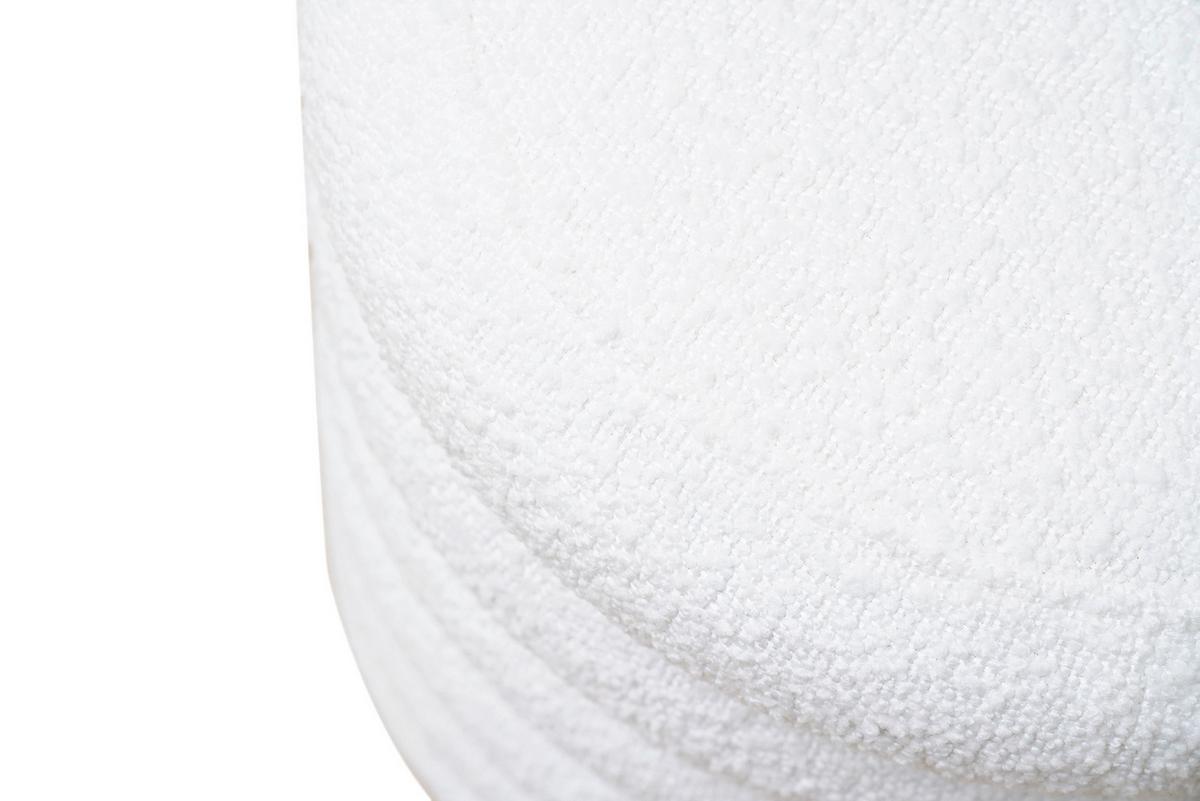 Hocker Weiß B: 38 Cm - Weiß, MODERN, Textil (38/45/38cm) - Livetastic