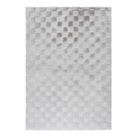FLACHWEBETEPPICH Silberfarben, strapazierfähig - Silberfarben, Basics, Textil (80/150cm) - Kayoom